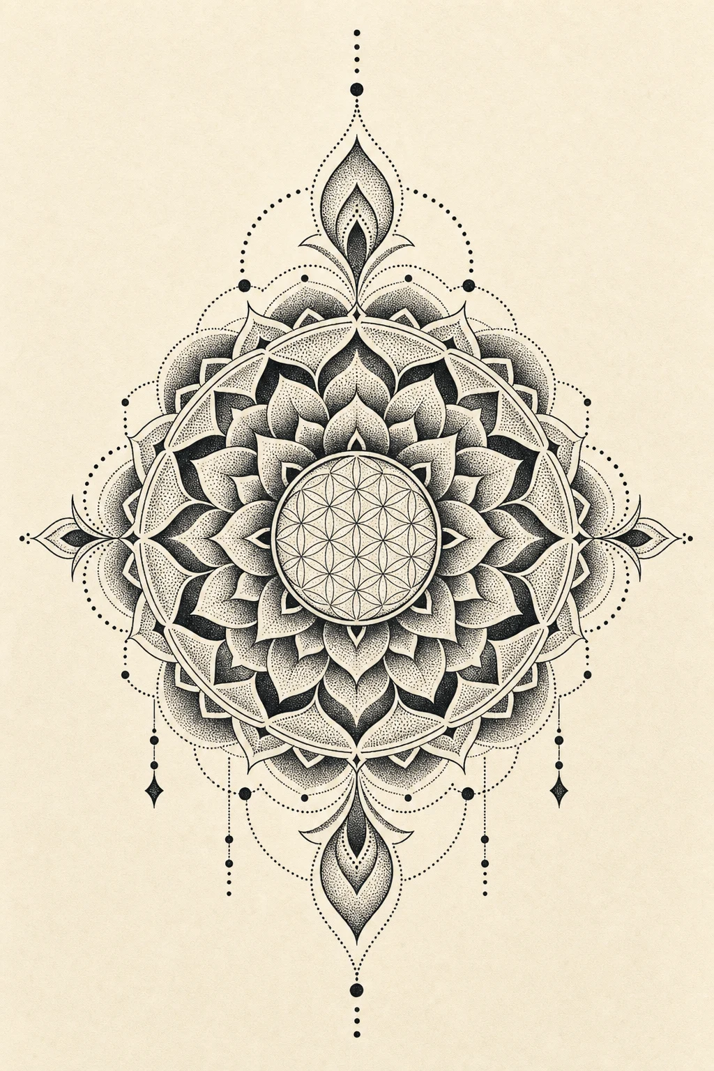 Dotwork 點刺紋身指南：點刺密度、層次同點解啲點比線更耐睇