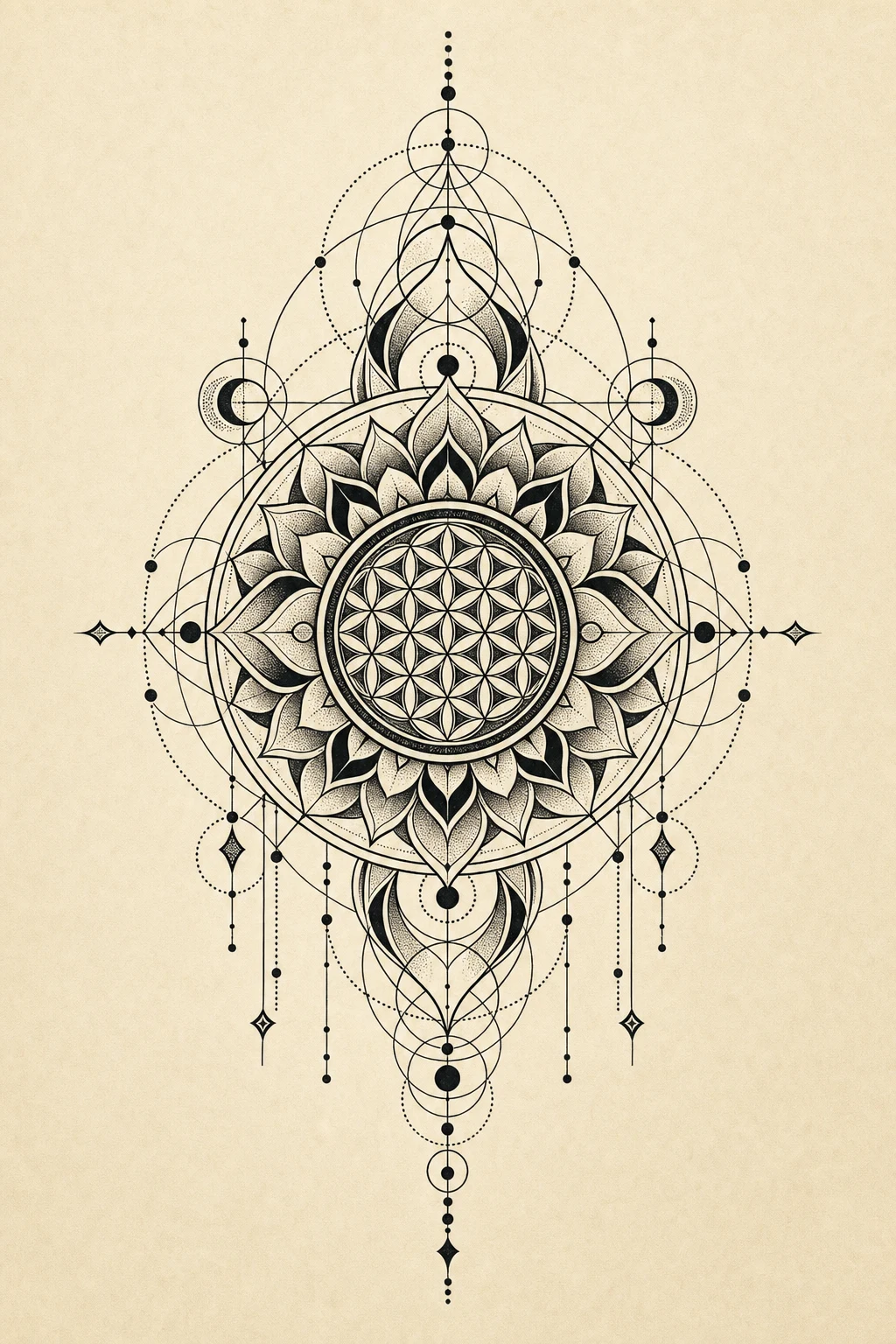 Geometric Tattoo Guide: Sacred Geometry, Mandalas, and Lines That Hold