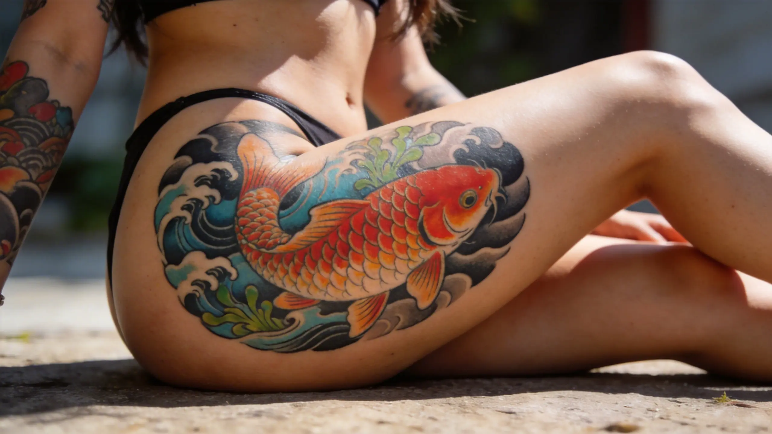 Koi Fish Tattoo Meaning: Direction, Color, and Water