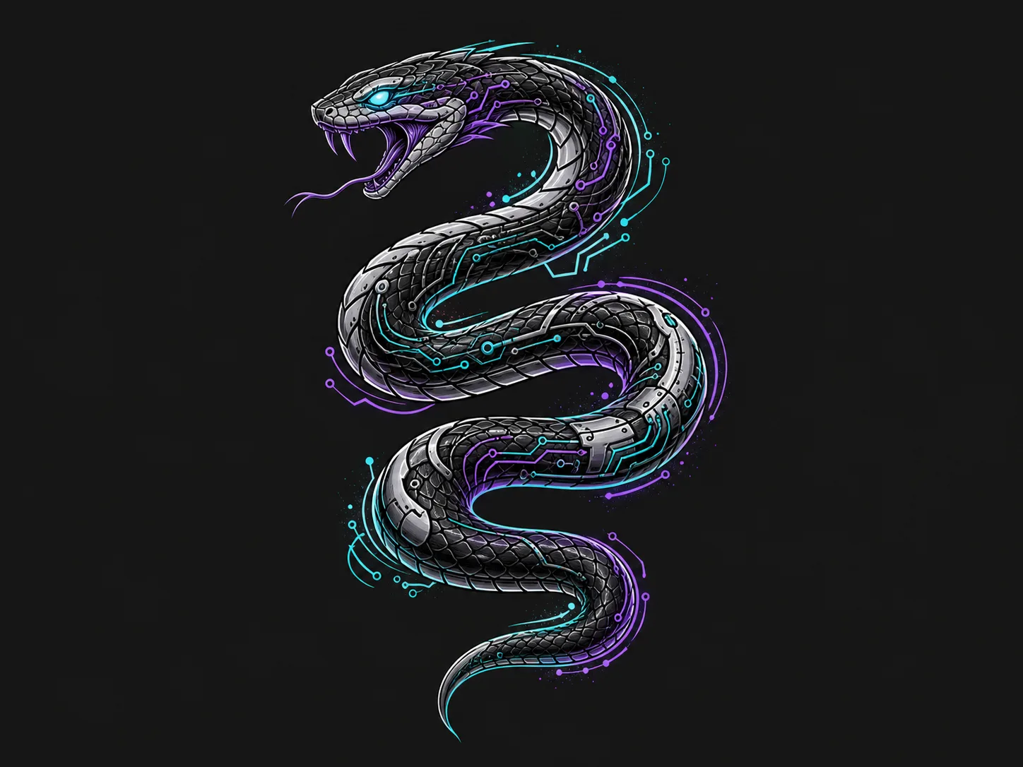 Circuit serpents and tech animals Cyberpunk