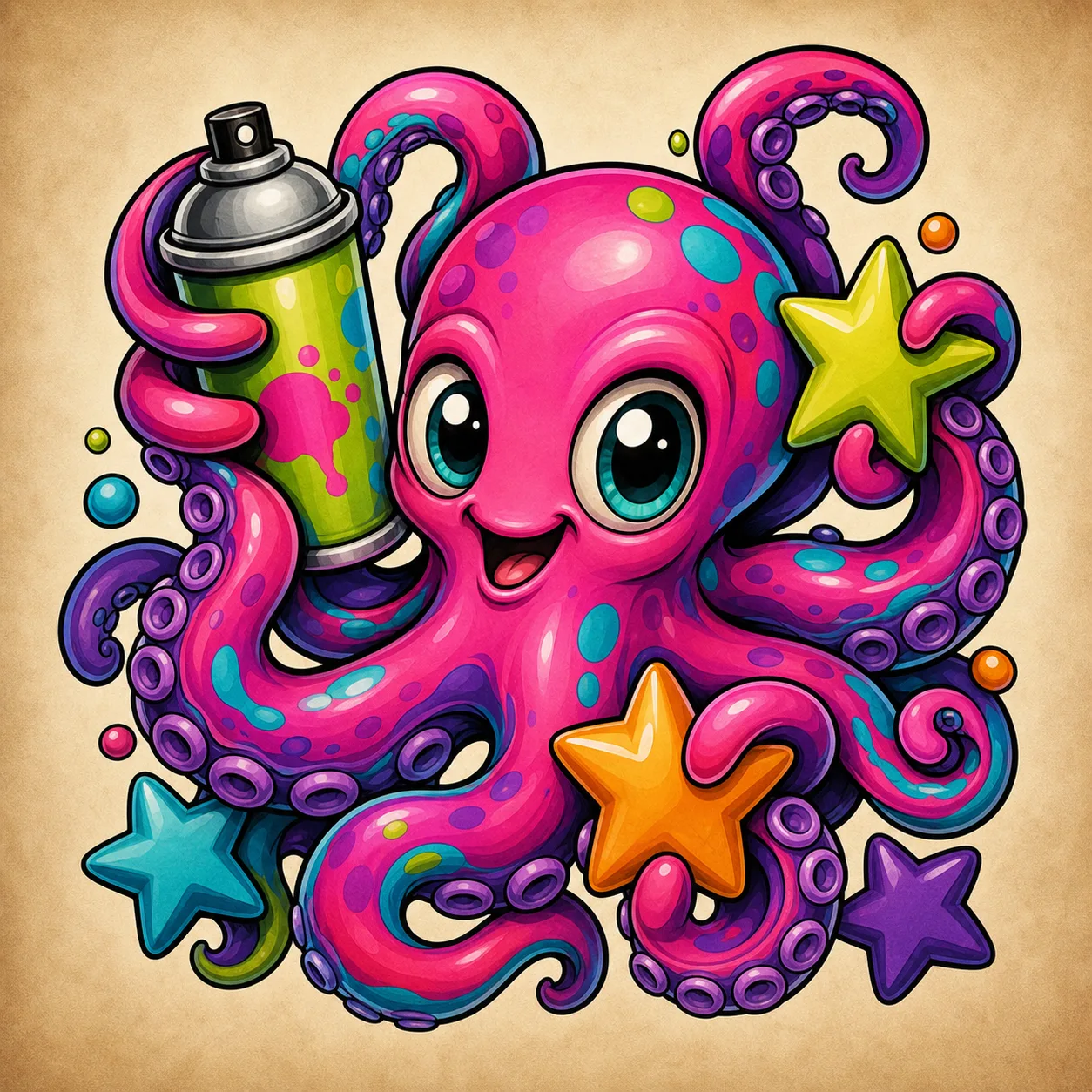 Graffiti, candy color, and sticker energy New School