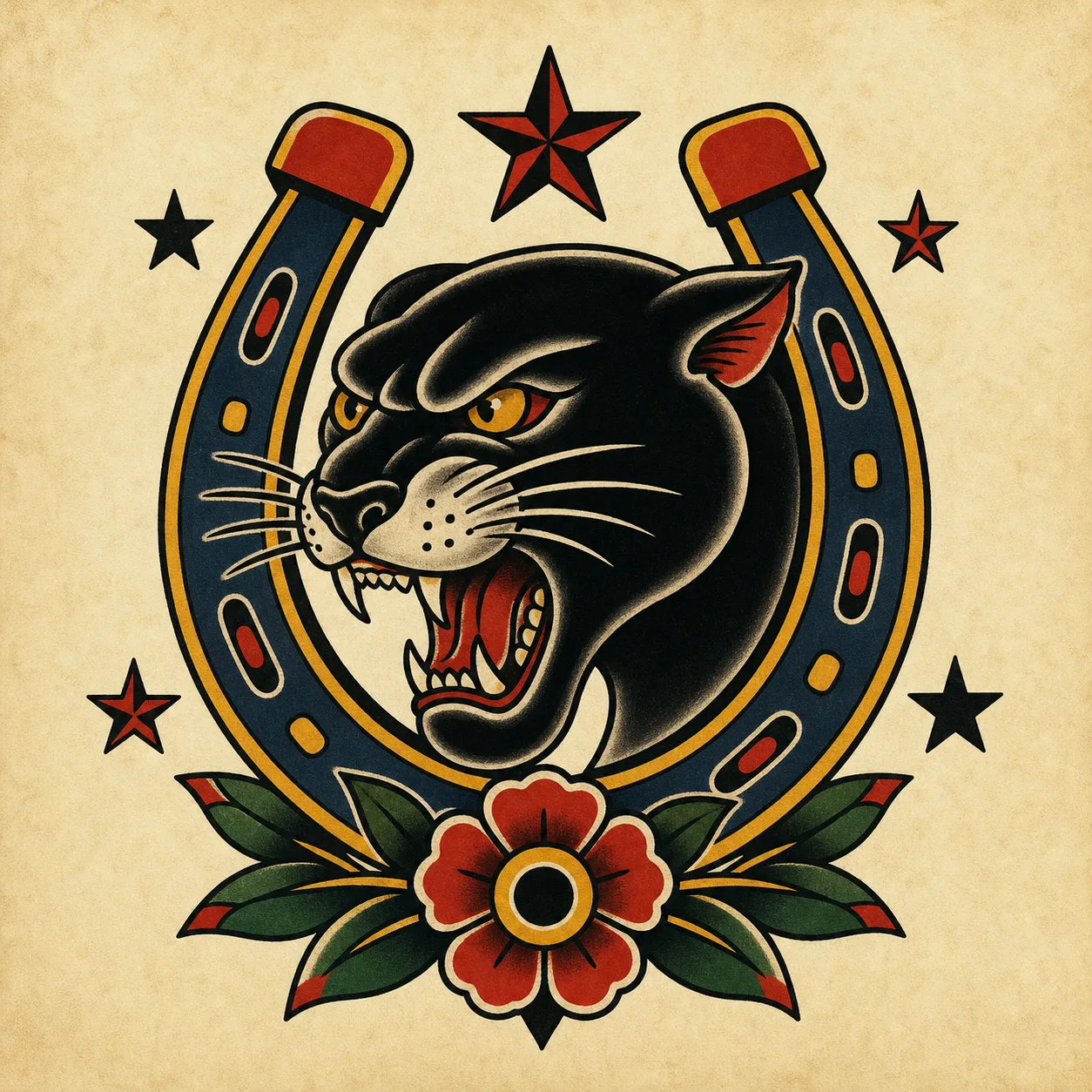 Panthers, lucky marks, and tough flash icons Old School